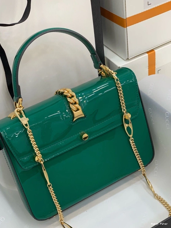 Hyperpeter TOP HANDLE MINI PATENT 1969 GUCCI Sylvie LEATHER BAG 0710